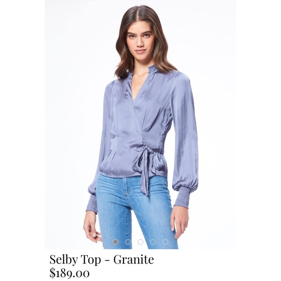 PAIGE Tops - Paige Selby Top- Granite